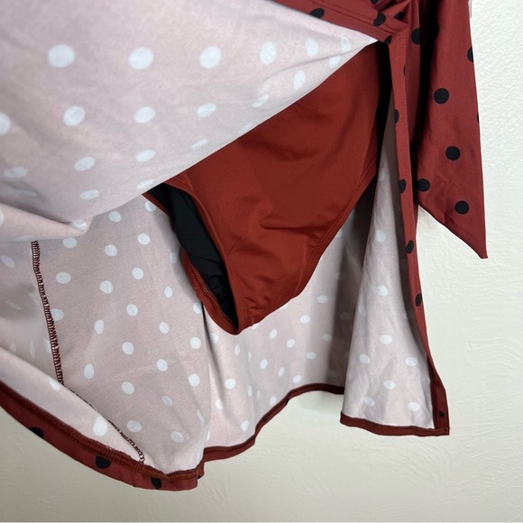 NWT Lands' End Chlorine-Resistant Sweetheart Swin Dress One Piece Swimsuit Sz 2 - Picture 3 of 10